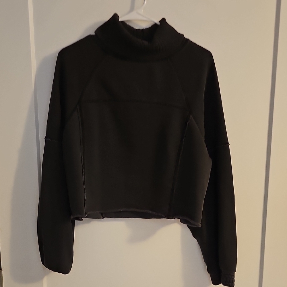 Aerie Black Turtleneck Top